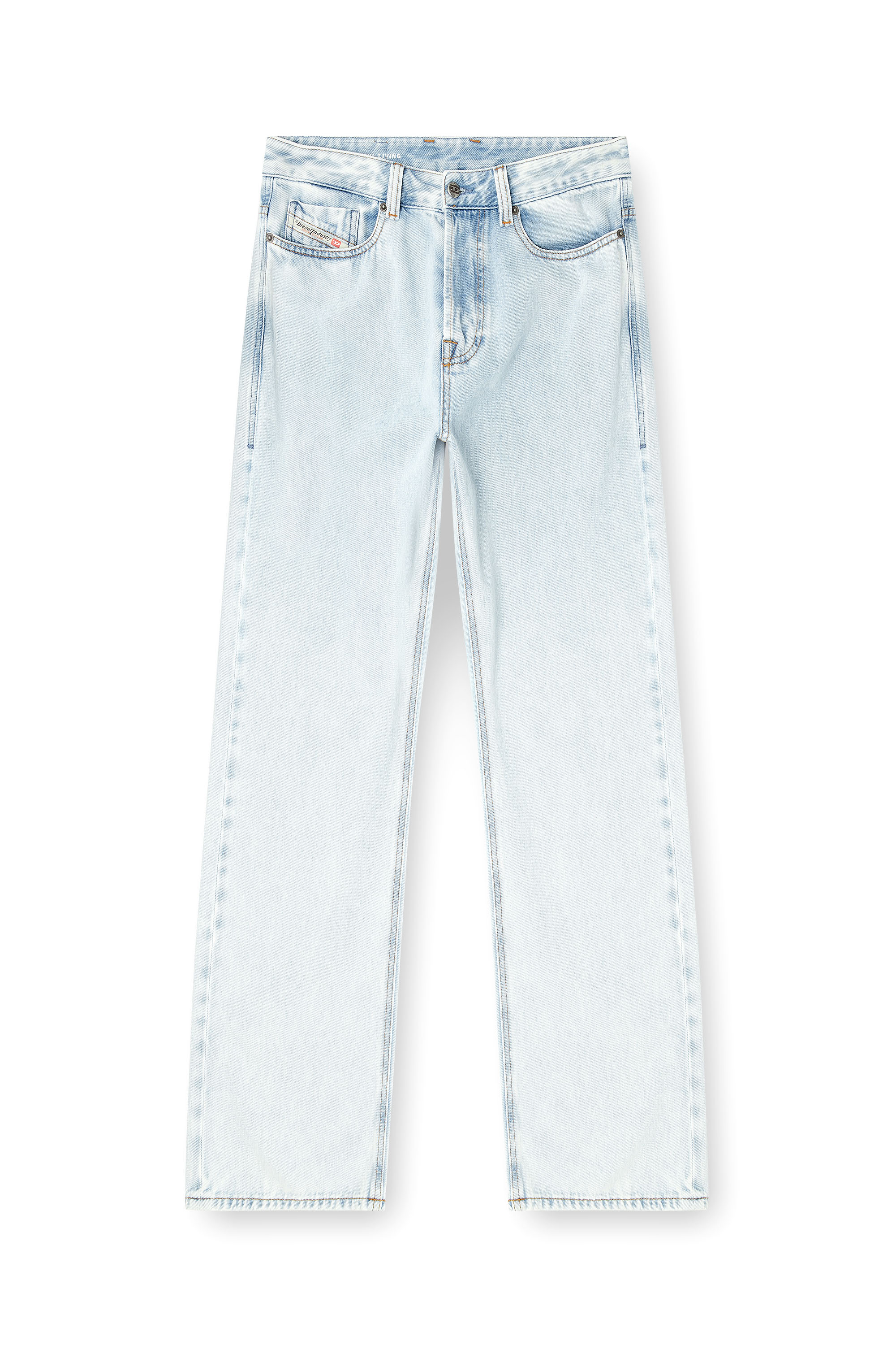 Relaxed Jeans 1980 D-Eeper 09M74, Light Blue Diesel - Man's Relaxed Jeans 1980 D-Eeper 09M74, Light Blue - 2