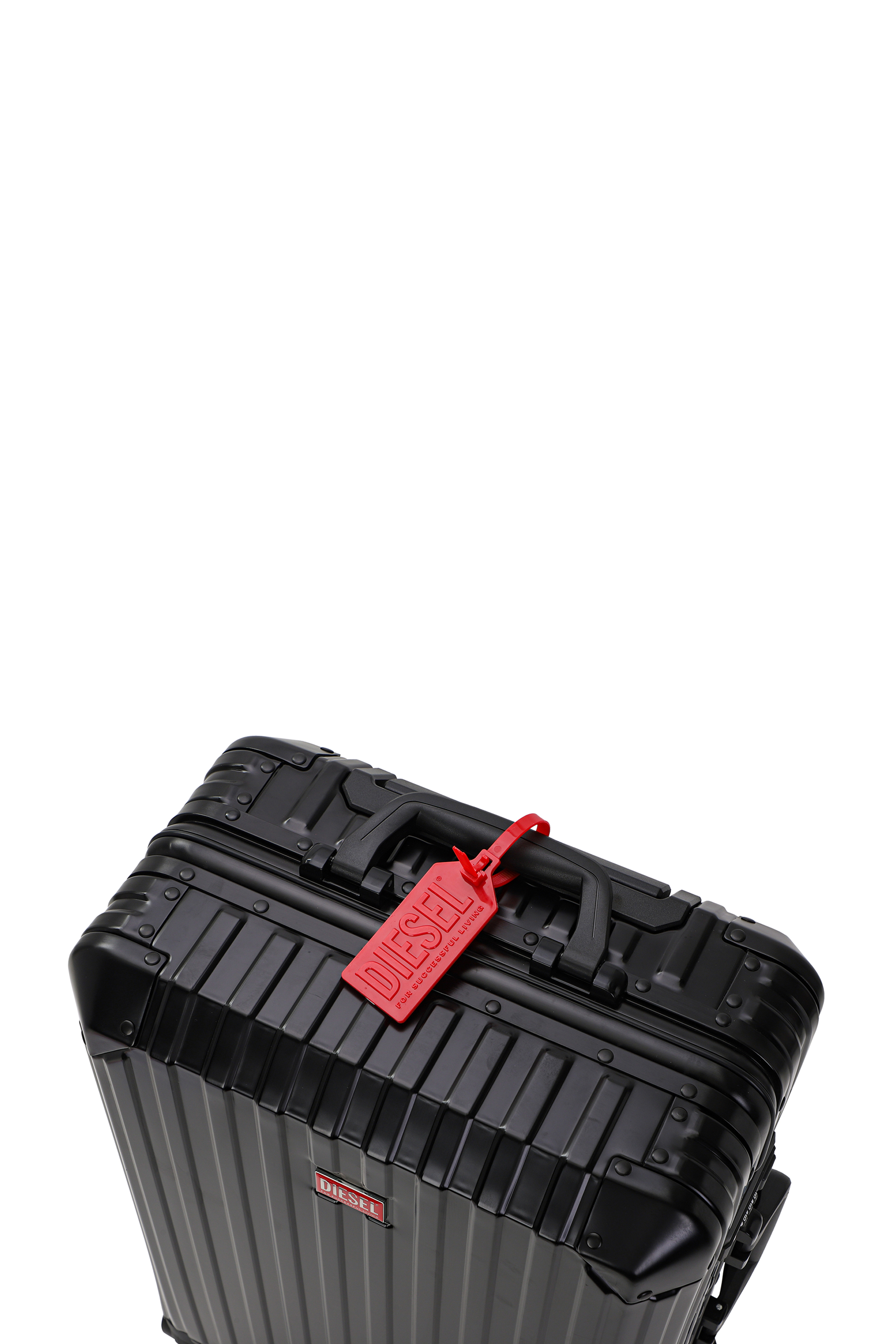 Diesel - DIESEL ALUMINUM TROLLEY- DSL002, Unisex's Aluminum suitcase size S in Black - 2