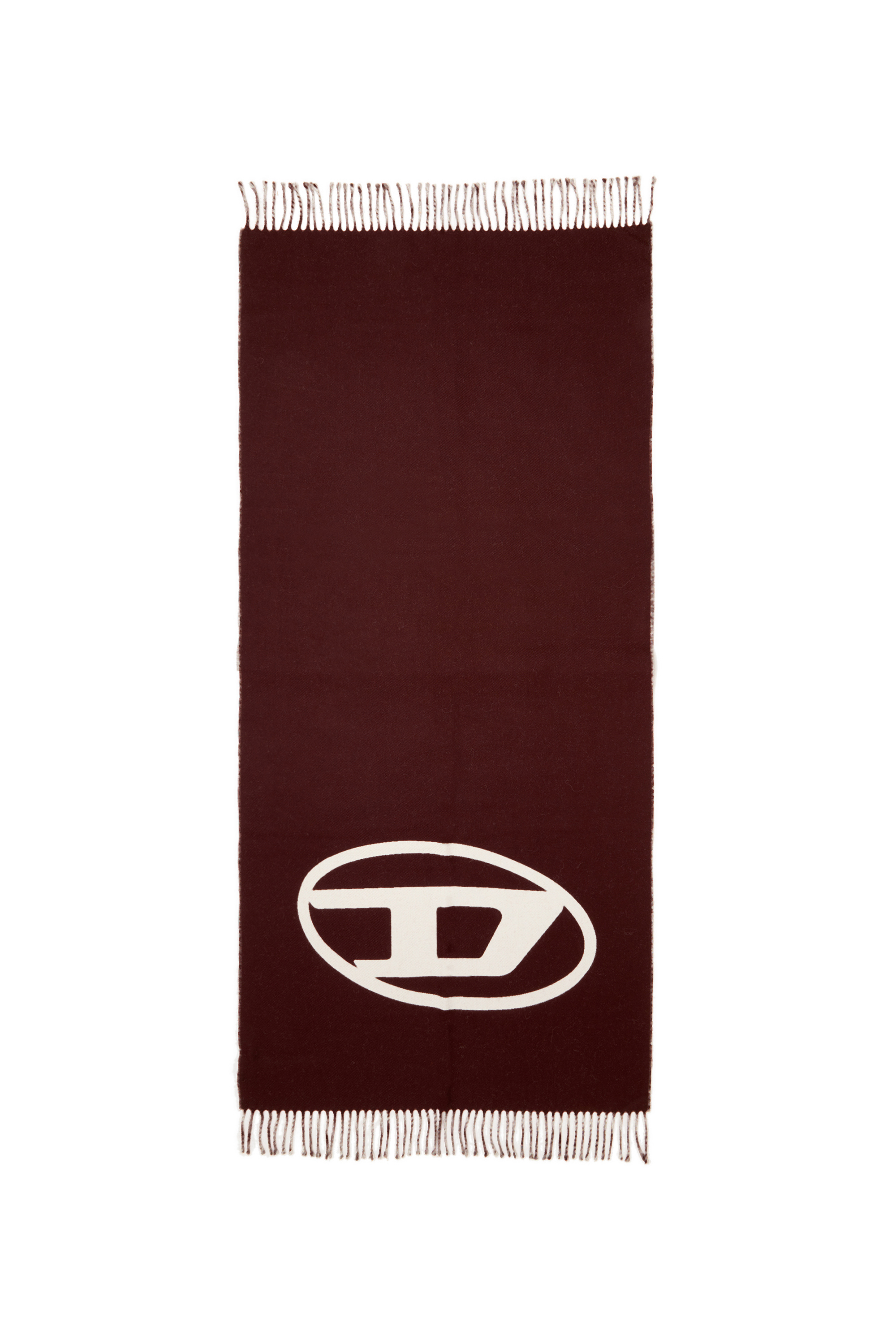 Diesel - S-TEVIE, Man's Reversible two tone wool scarf in Burgundy - 2