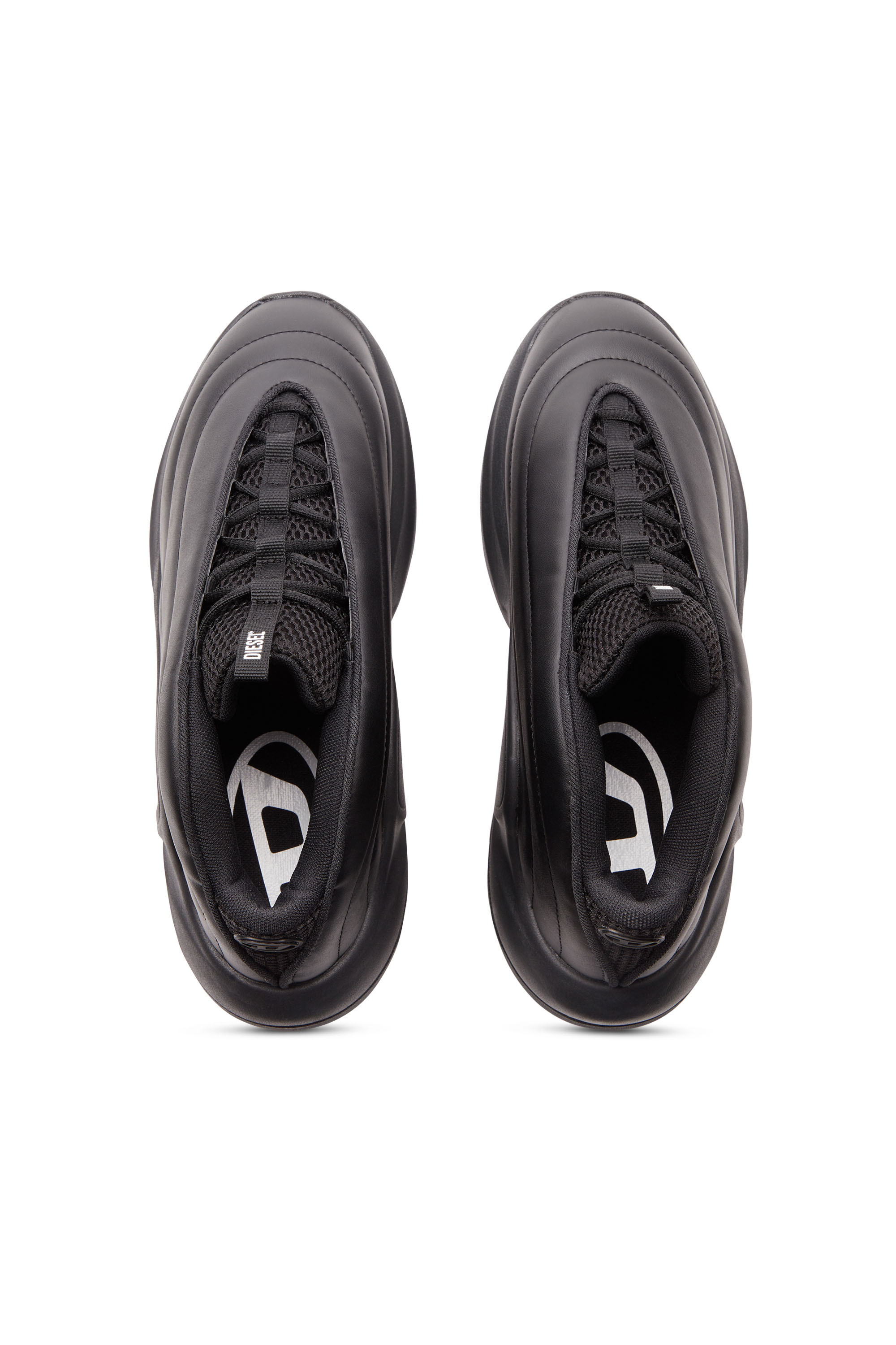 Diesel - S-D-RUNNER X, Unisex S-D-Runner X-Slip-on sneakers with matte Oval D instep in Black - Image 5