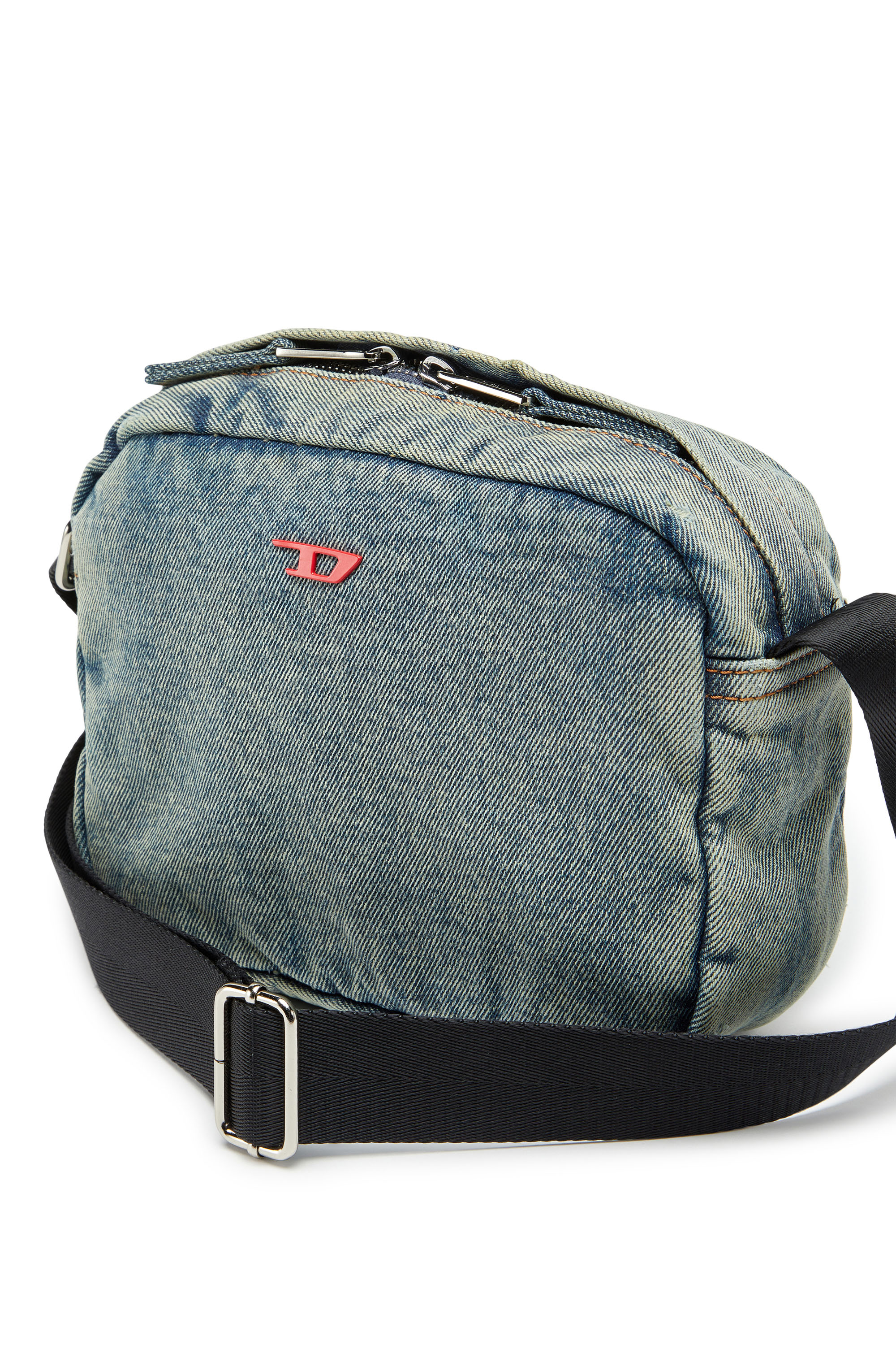 Diesel - RAVE CAMERA BAG X, Man's Rave-Camera bag in solarised denim in Blue - 5