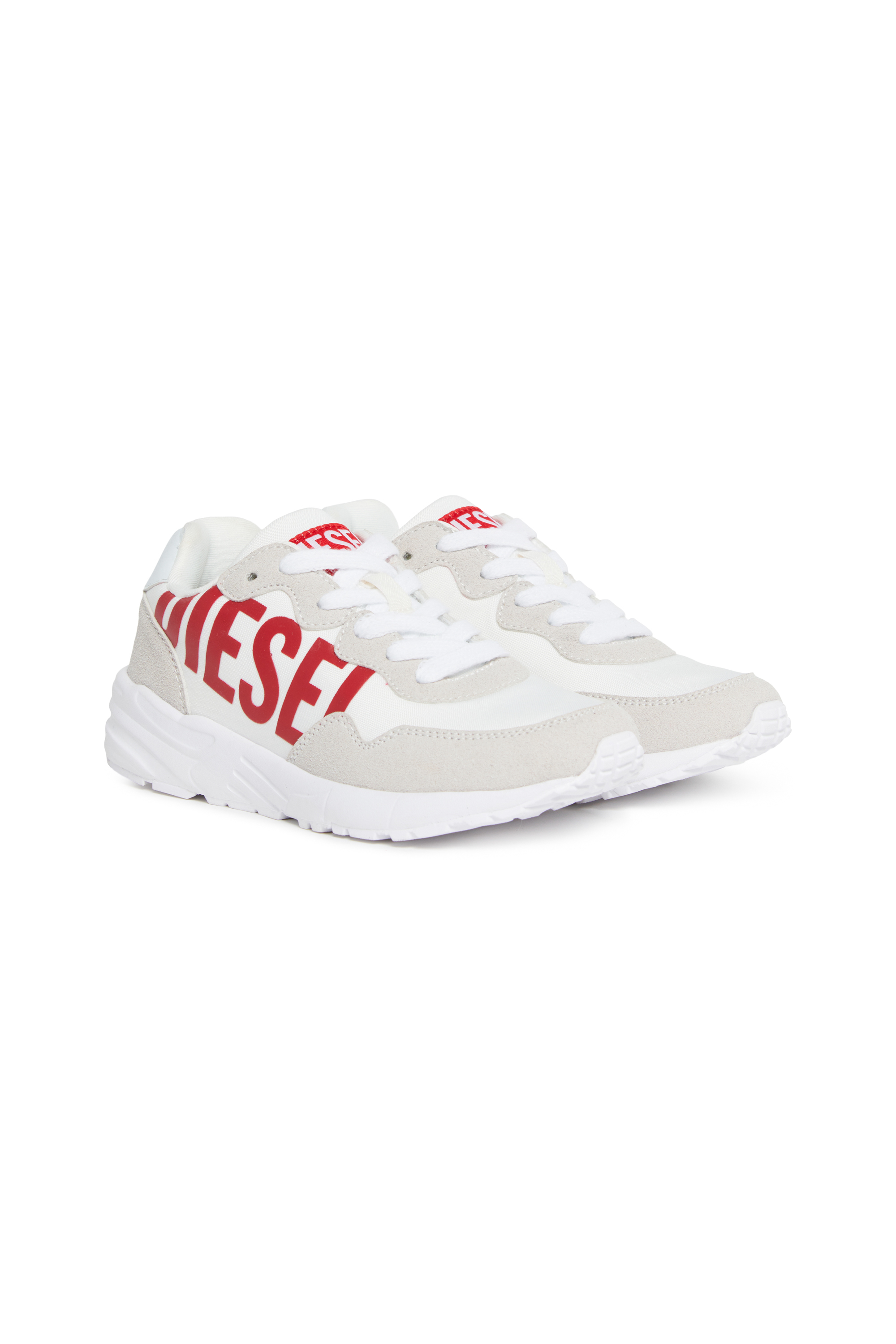 Diesel - S-STAR LIGHT LC, Unisex Nylon sneakers with shiny Diesel print in Multicolor - Image 3
