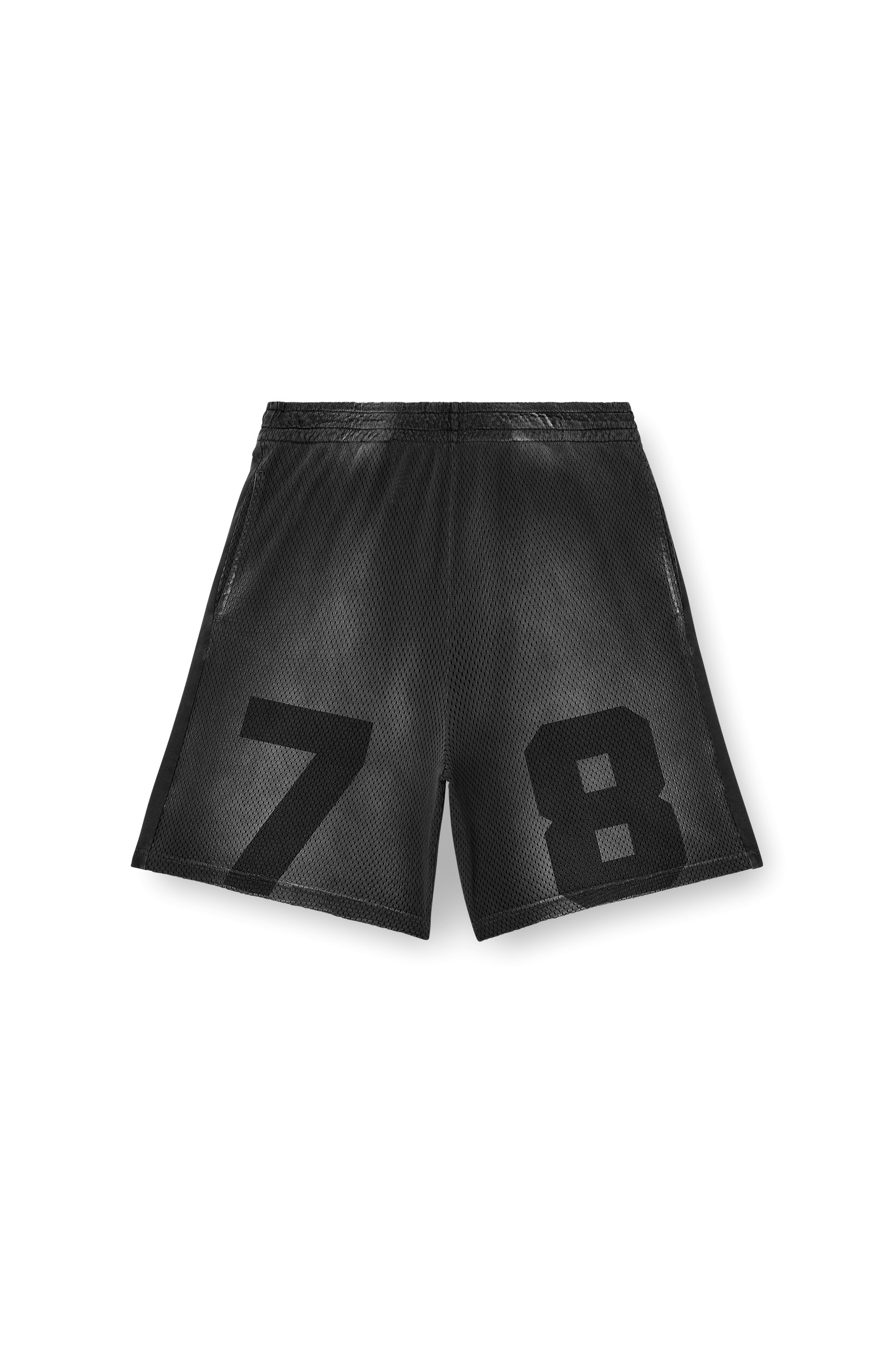 Diesel - P-TAIN-MESH, Man's Jersey and mesh shorts with faded effect in null - 3