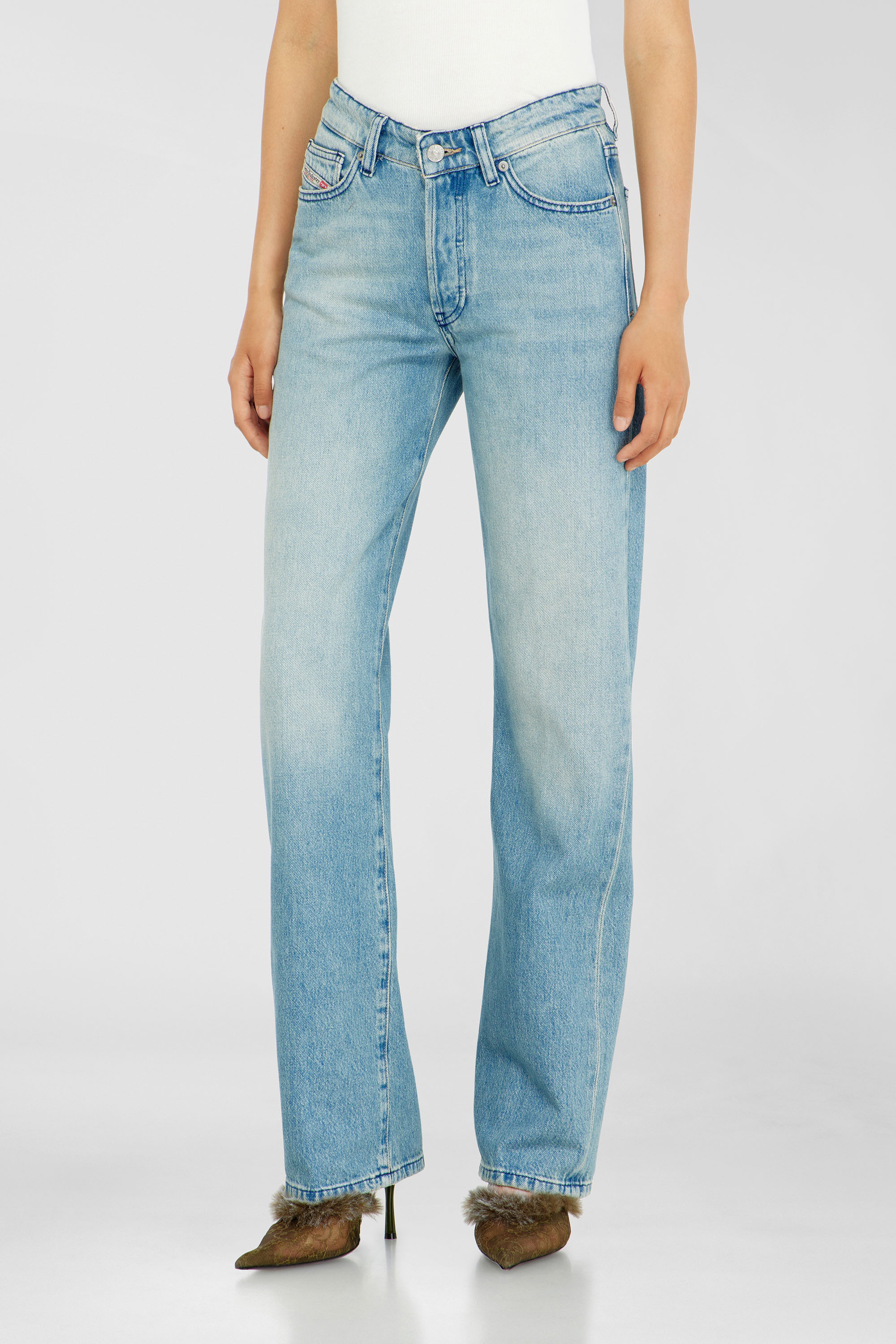 Diesel - Woman's Regular Jeans 1971 D-Sent 0BEBF, Light Blue - 4