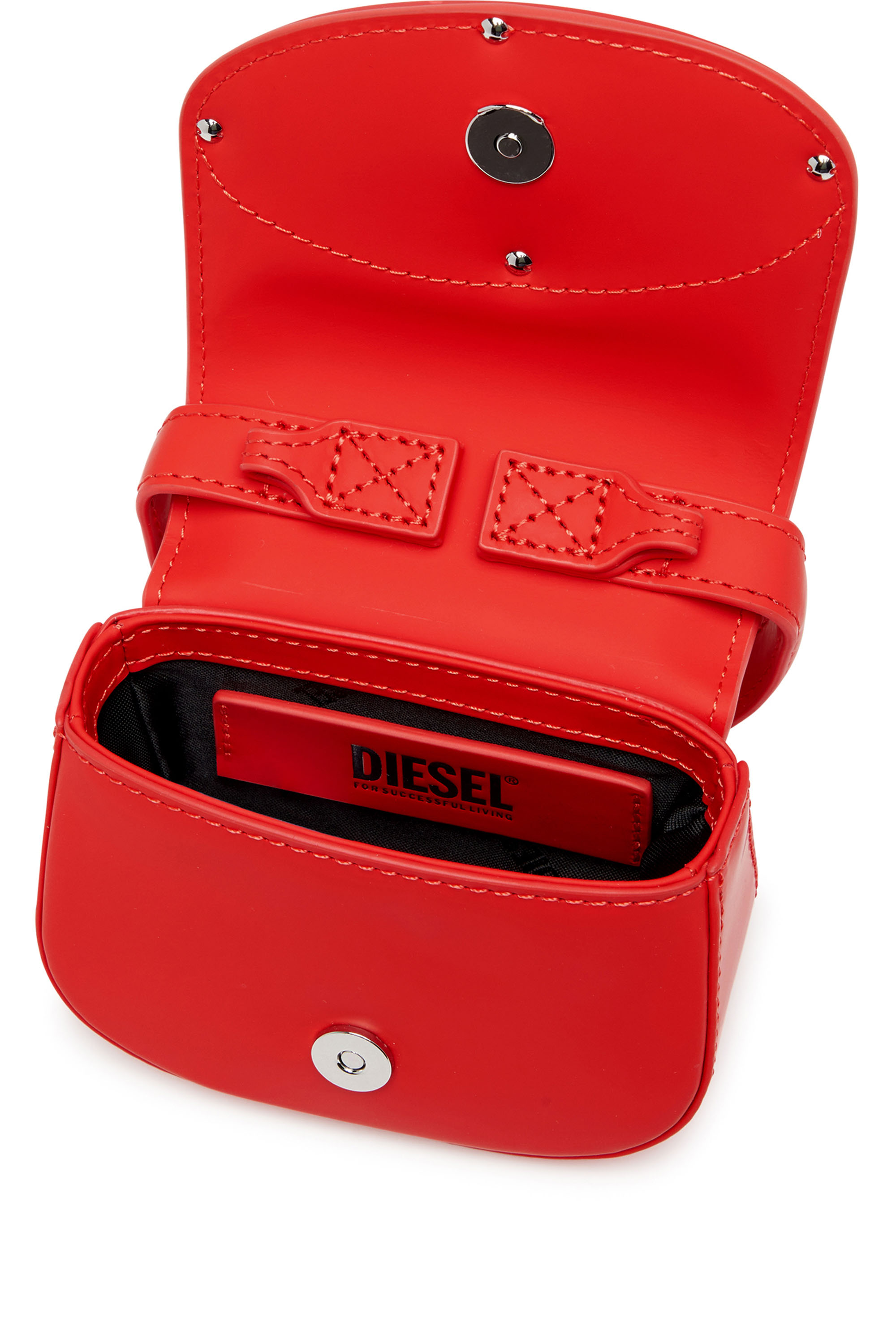 Diesel - 1DR XS, Woman's 1DR Xs-Iconic mini bag in matte leather in Red - 4