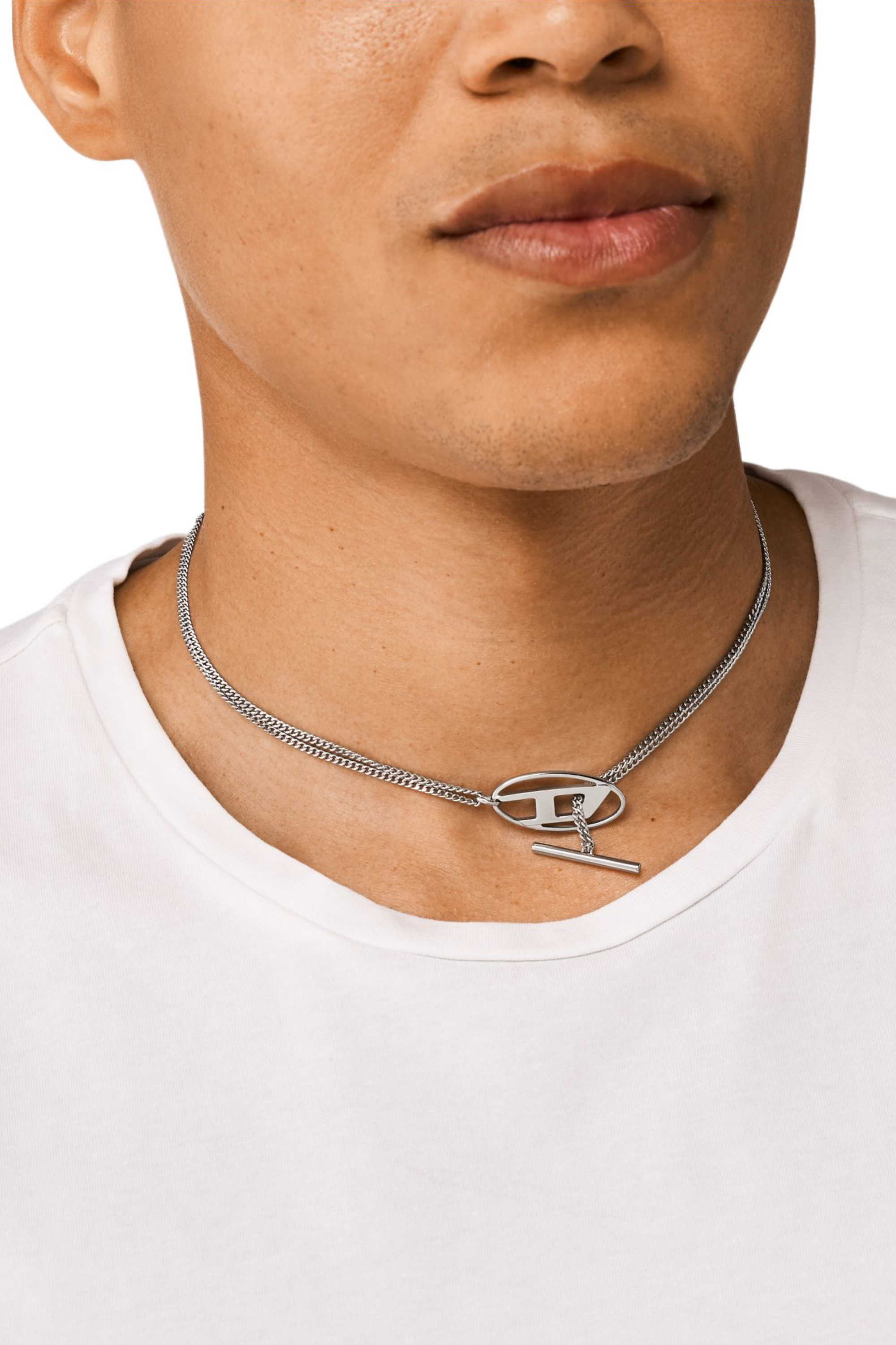 Diesel - DX1534040, Unisex's Stainless Steel Chain Necklace in Silver - 5