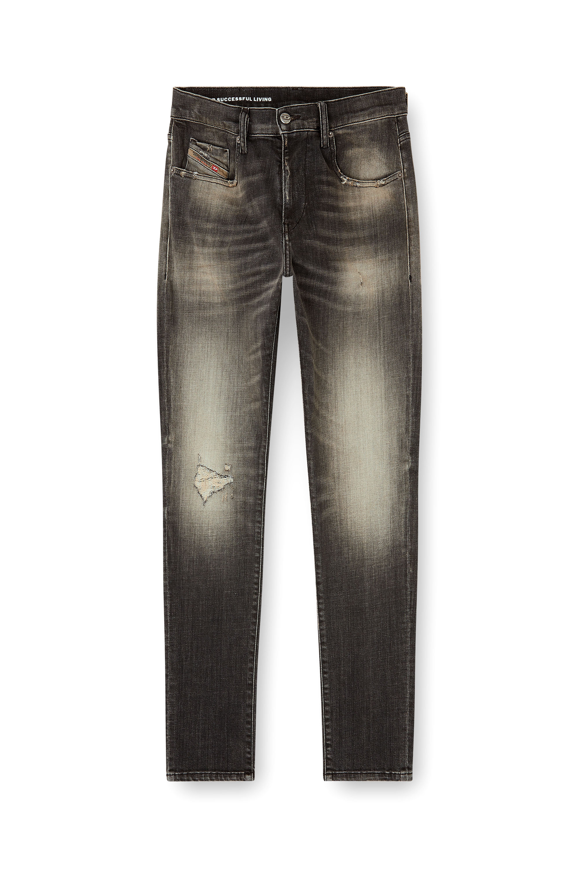 Diesel - Man's Slim Jeans 2019 D-Strukt 09N59, Grey - 4